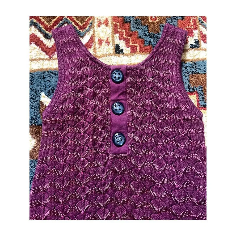 Matilda Jane Paint By Number Aurora Purple Jumper Sleeveless Dress Kids Size 10